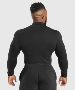 Heren Gymshark T-shirts*Everyday Seamless Mock Long Sleeve T-Shirt