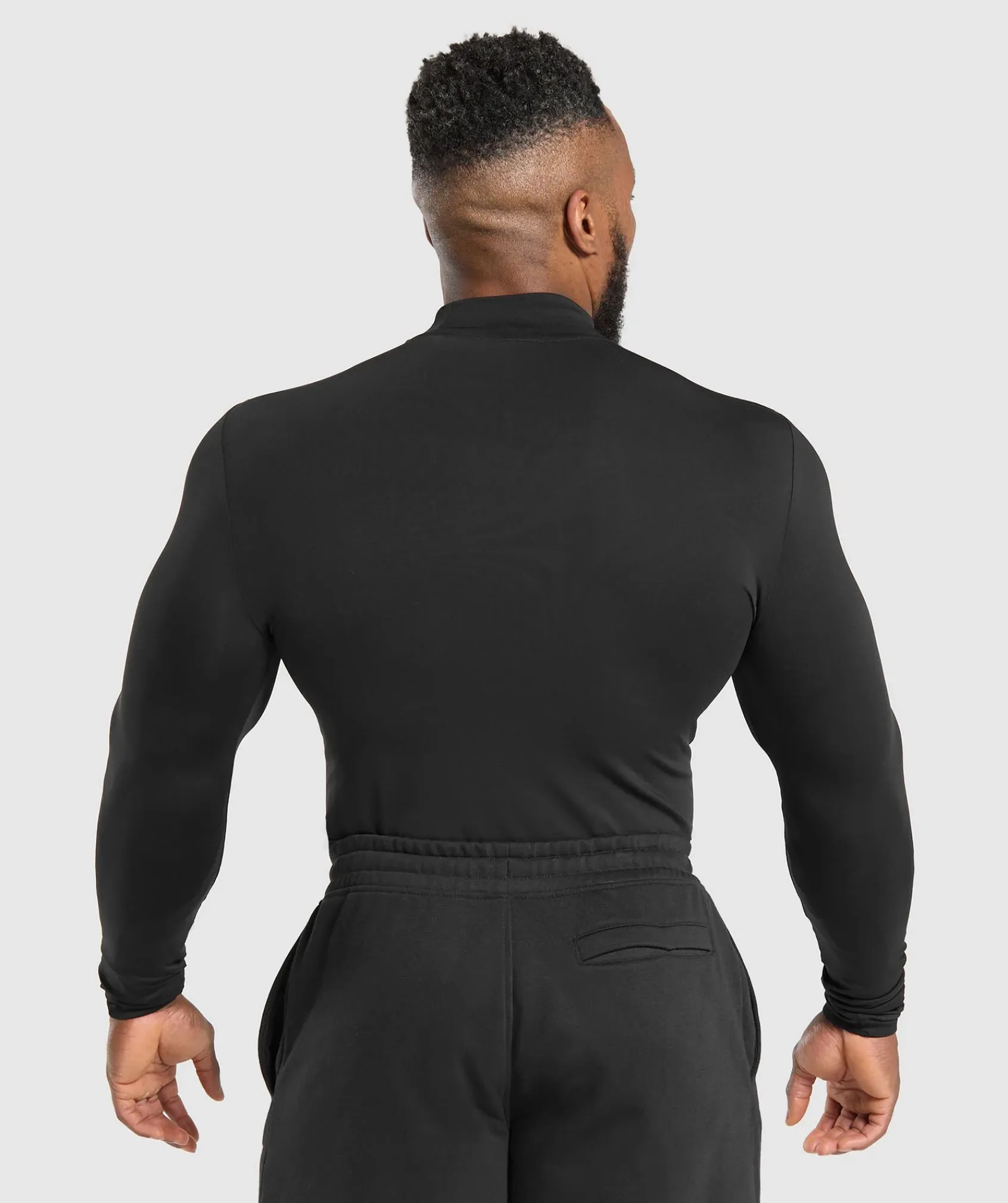 Heren Gymshark T-shirts*Everyday Seamless Mock Long Sleeve T-Shirt