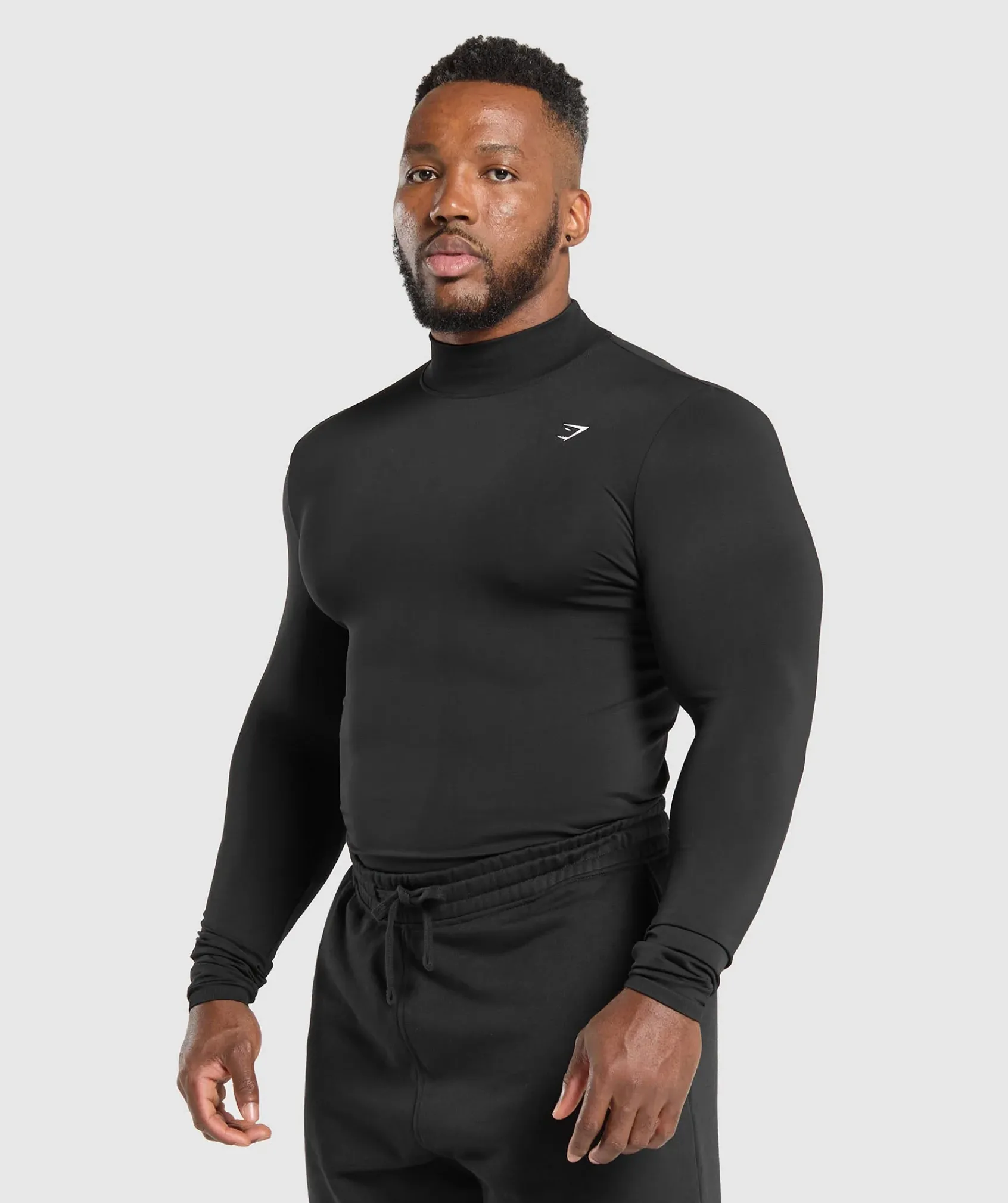 Heren Gymshark T-shirts*Everyday Seamless Mock Long Sleeve T-Shirt