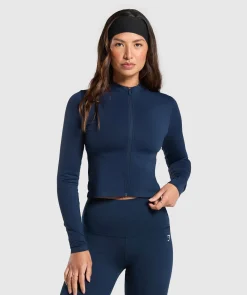 DAMES Gymshark Bedekkende Sportkleding|Sportjacks*Everyday Seamless Zip Tracktop