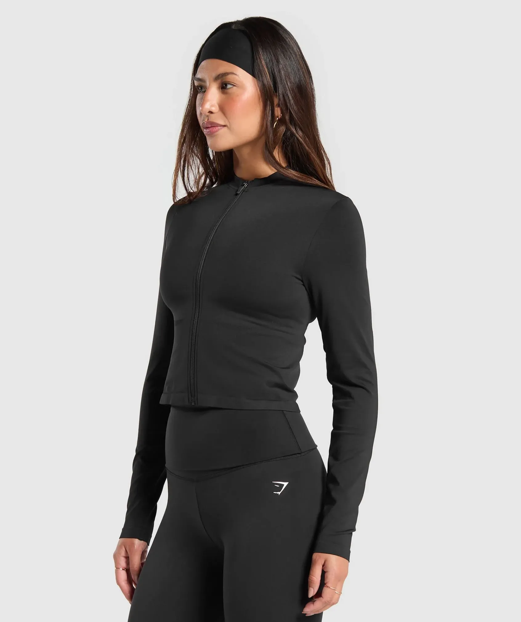 DAMES Gymshark Bedekkende Sportkleding|Sportjacks*Everyday Seamless Zip Tracktop