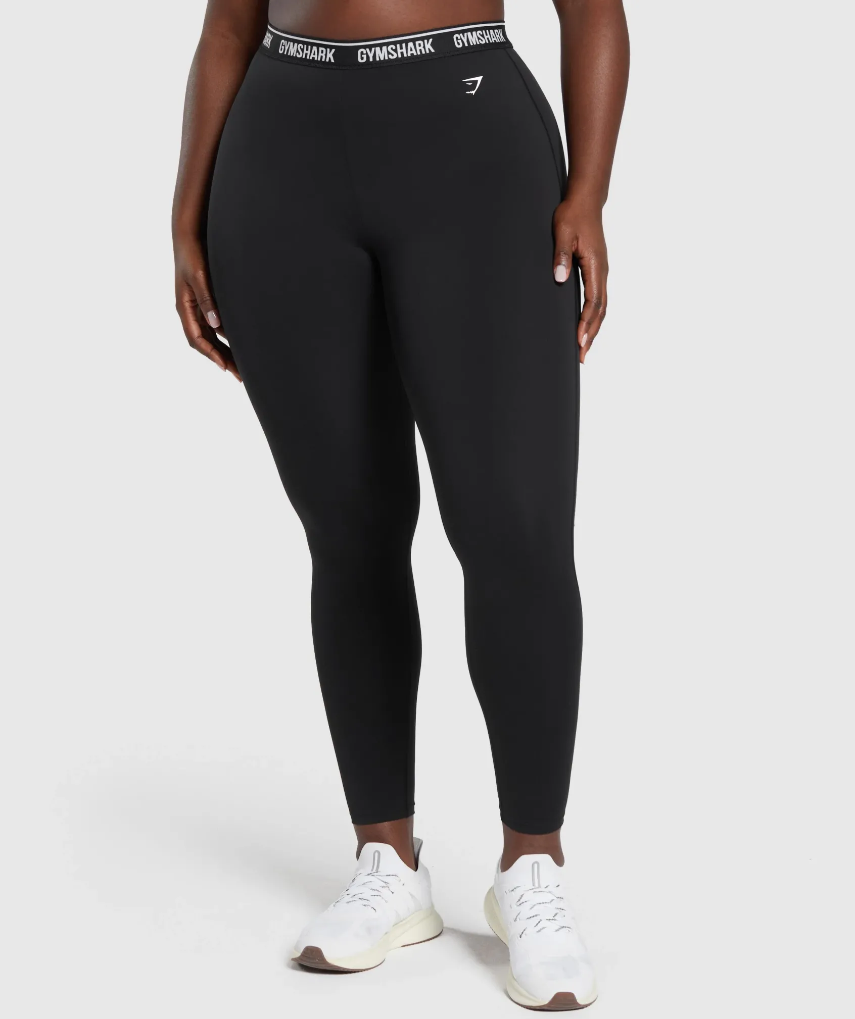 DAMES Gymshark Leggings|Zwarte Leggings*Everyday Waistband Leggings