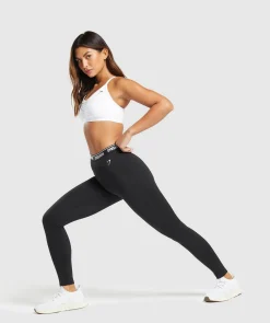 DAMES Gymshark Leggings|Zwarte Leggings*Everyday Waistband Leggings