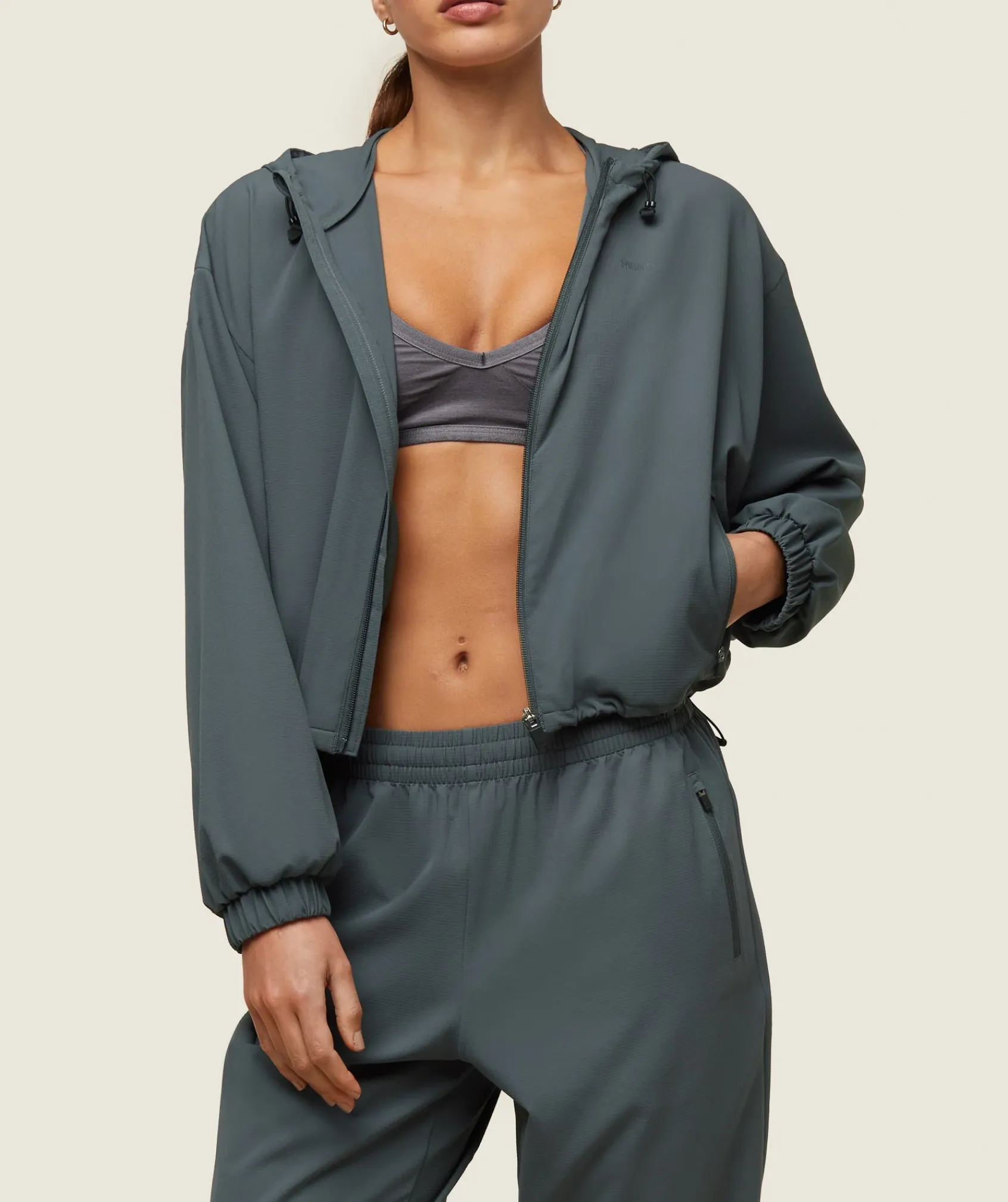 DAMES Gymshark Outerwear|Sportjacks*everywear Cropped Lightweight Jacket