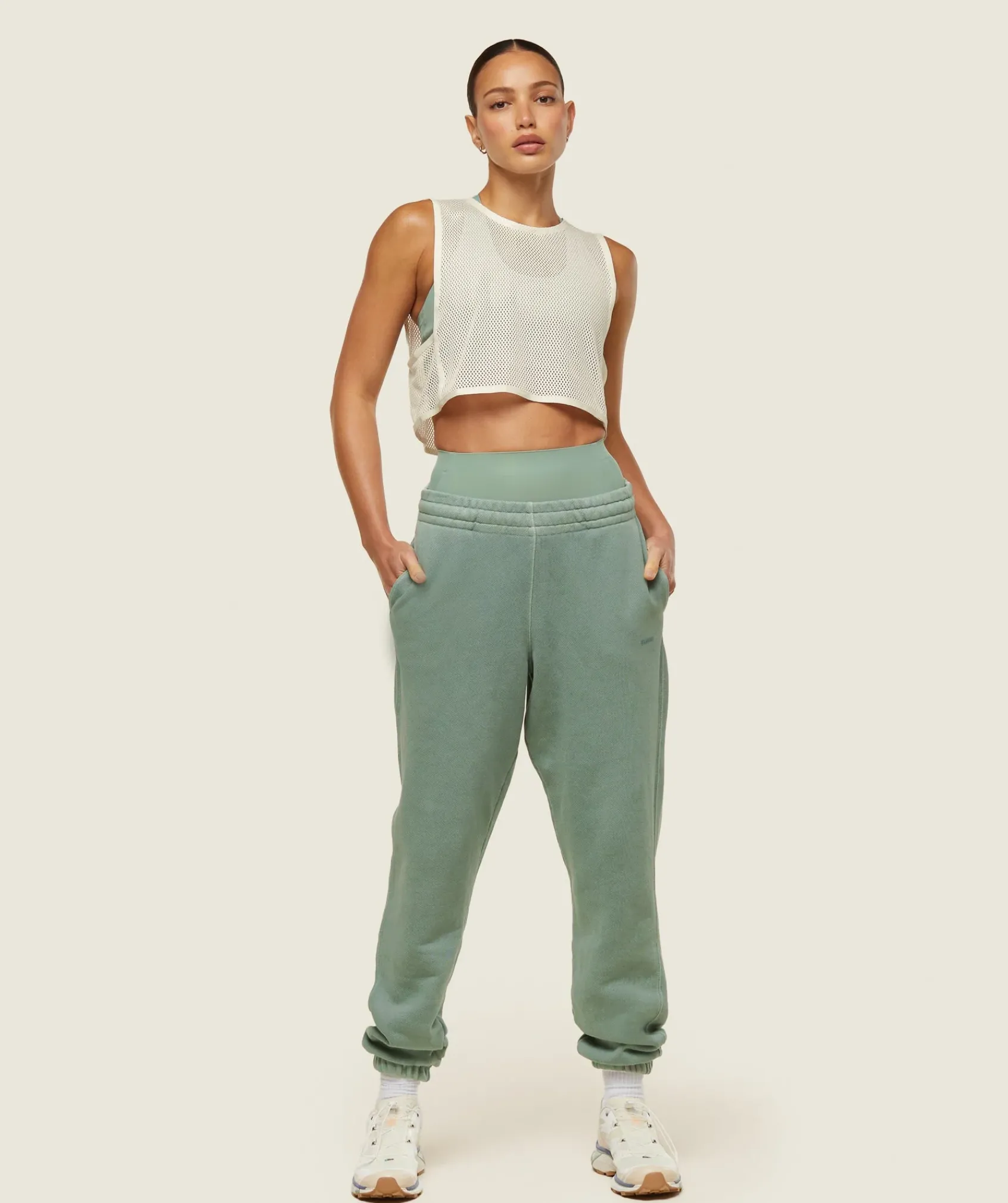 DAMES Gymshark Croptops|Tanktops*everywear Cropped Mesh Tank