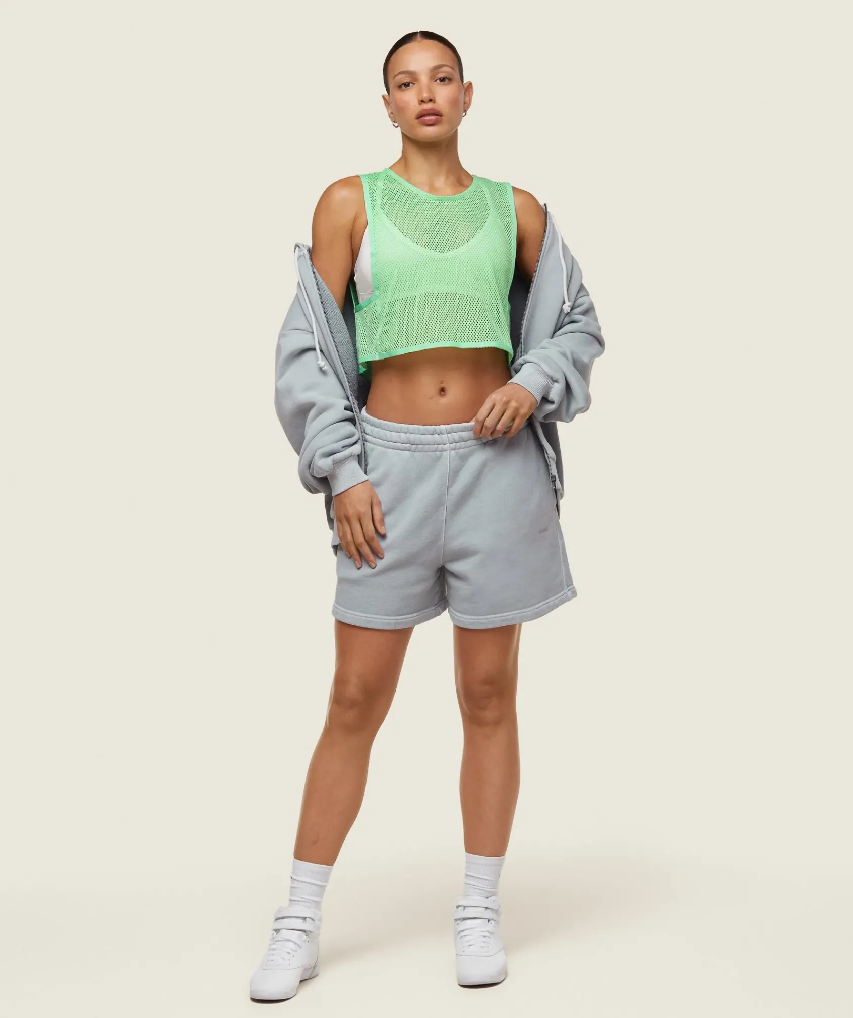 DAMES Gymshark Croptops|Tanktops*everywear Cropped Mesh Tank