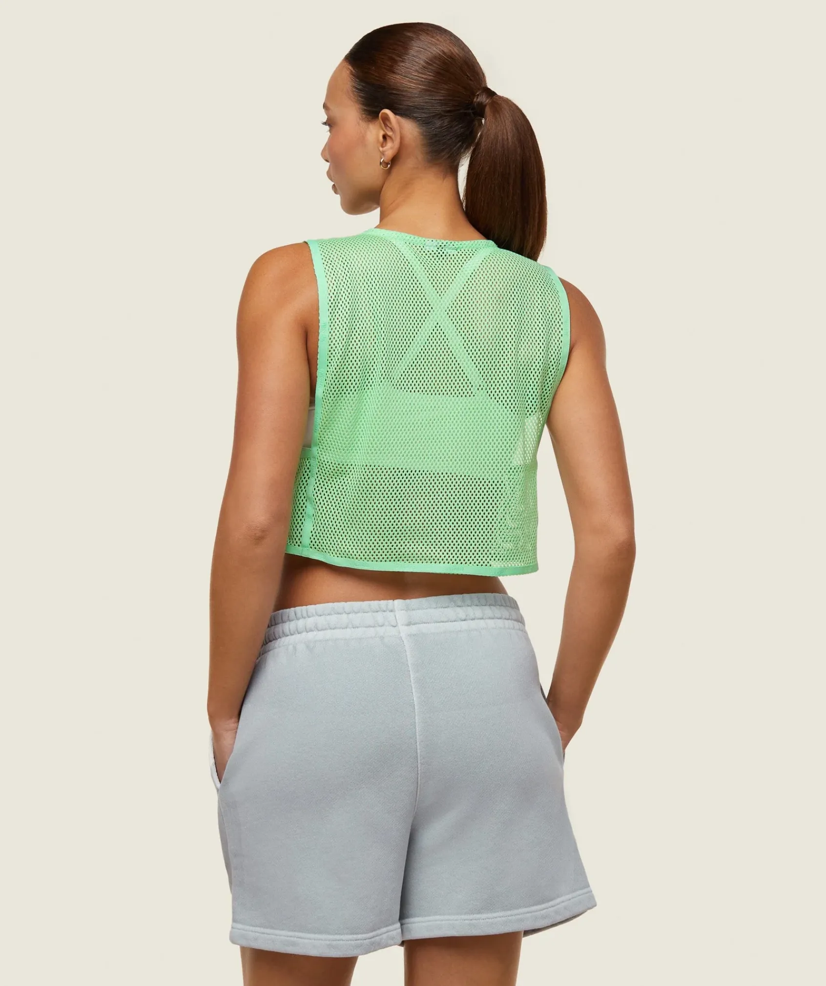 DAMES Gymshark Croptops|Tanktops*everywear Cropped Mesh Tank