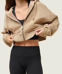 DAMES Gymshark Hoodies & Truien*everywear Cropped Zip Hoodie