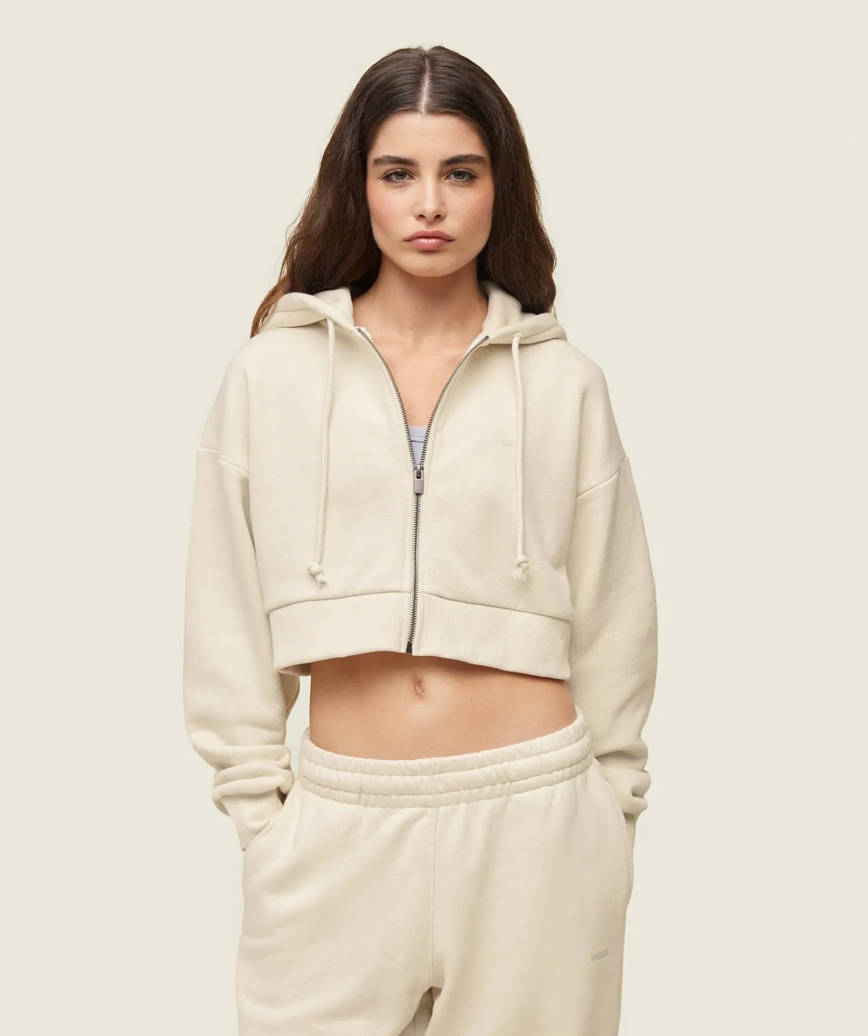 DAMES Gymshark Hoodies & Truien*everywear Cropped Zip Hoodie