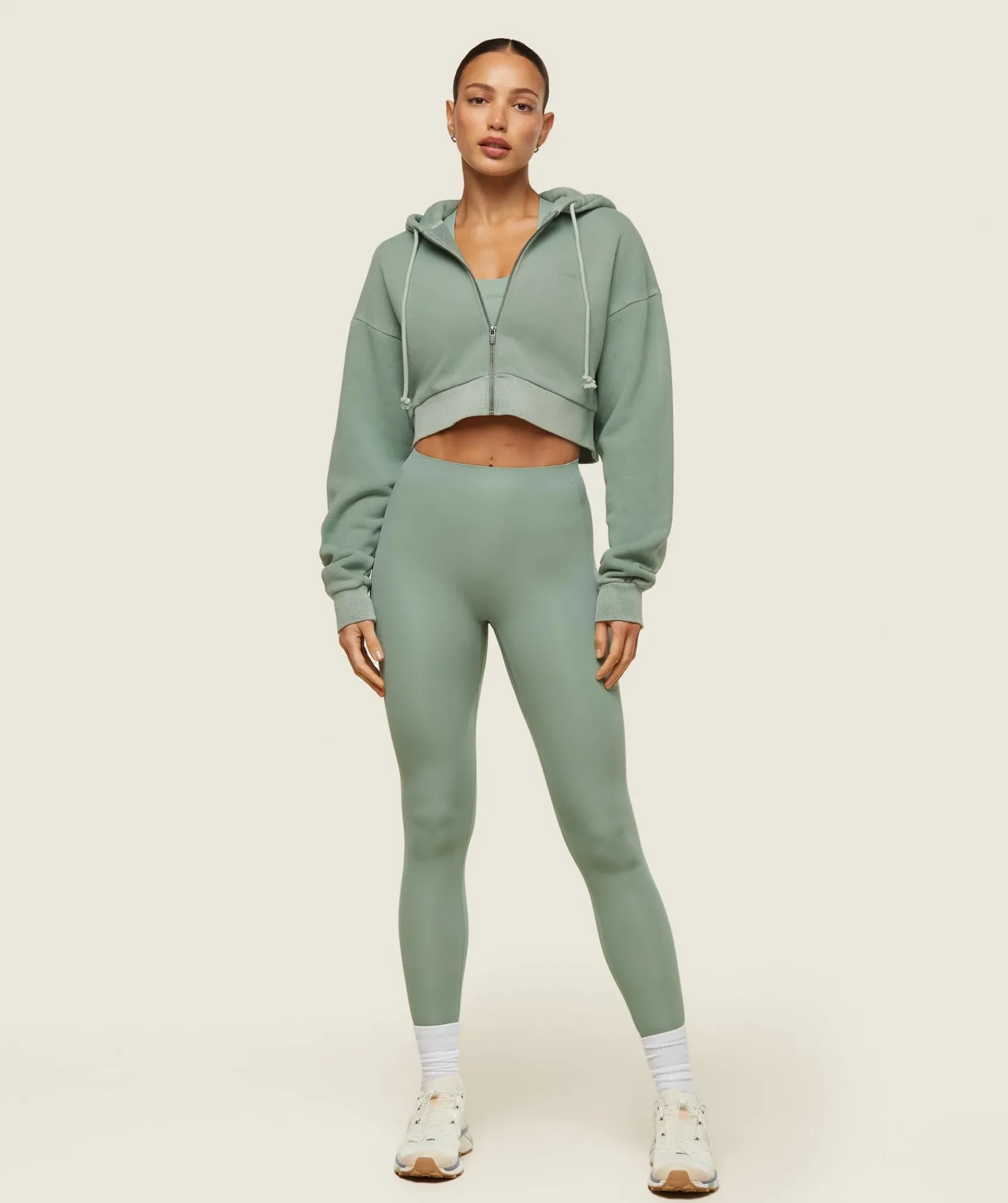 DAMES Gymshark Hoodies & Truien*everywear Cropped Zip Hoodie