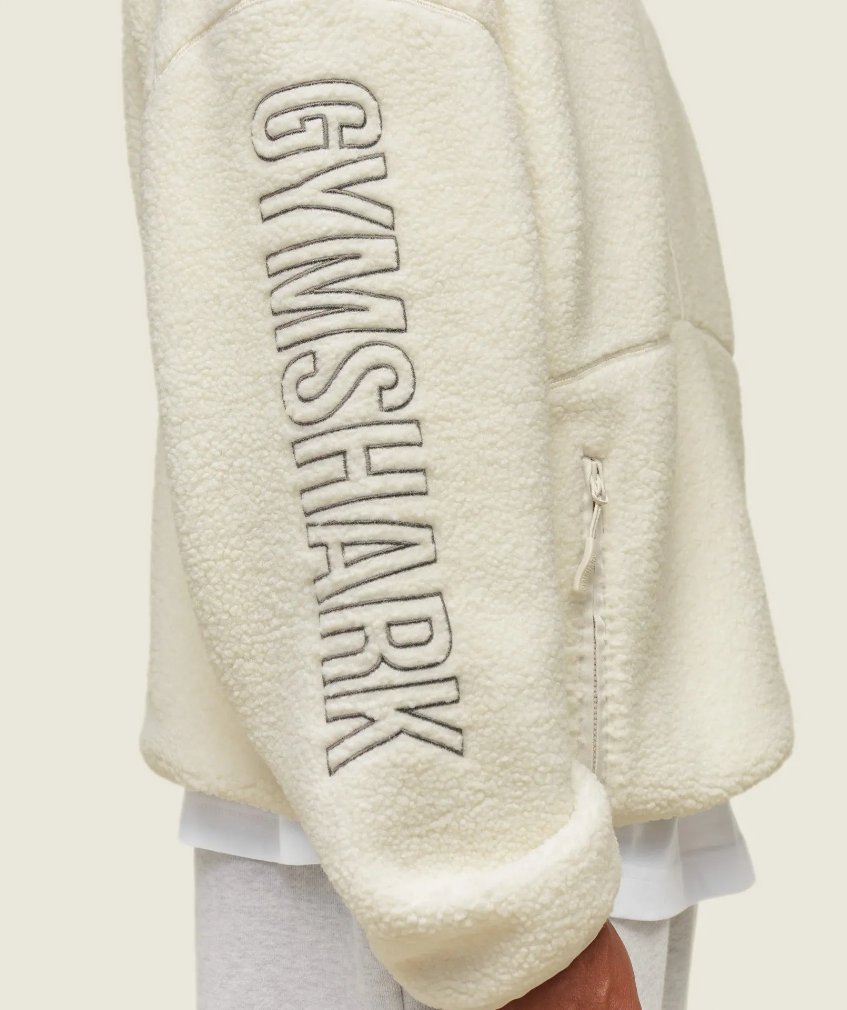 Heren Gymshark Outerwear*everywear Half Zip Sherpa Jacket