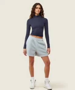 DAMES Gymshark T-shirts*everywear Long Sleeve Ribbed Turtle Neck