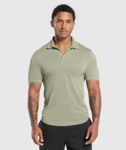 Heren Gymshark T-shirts*Flat Knit Polo Shirt