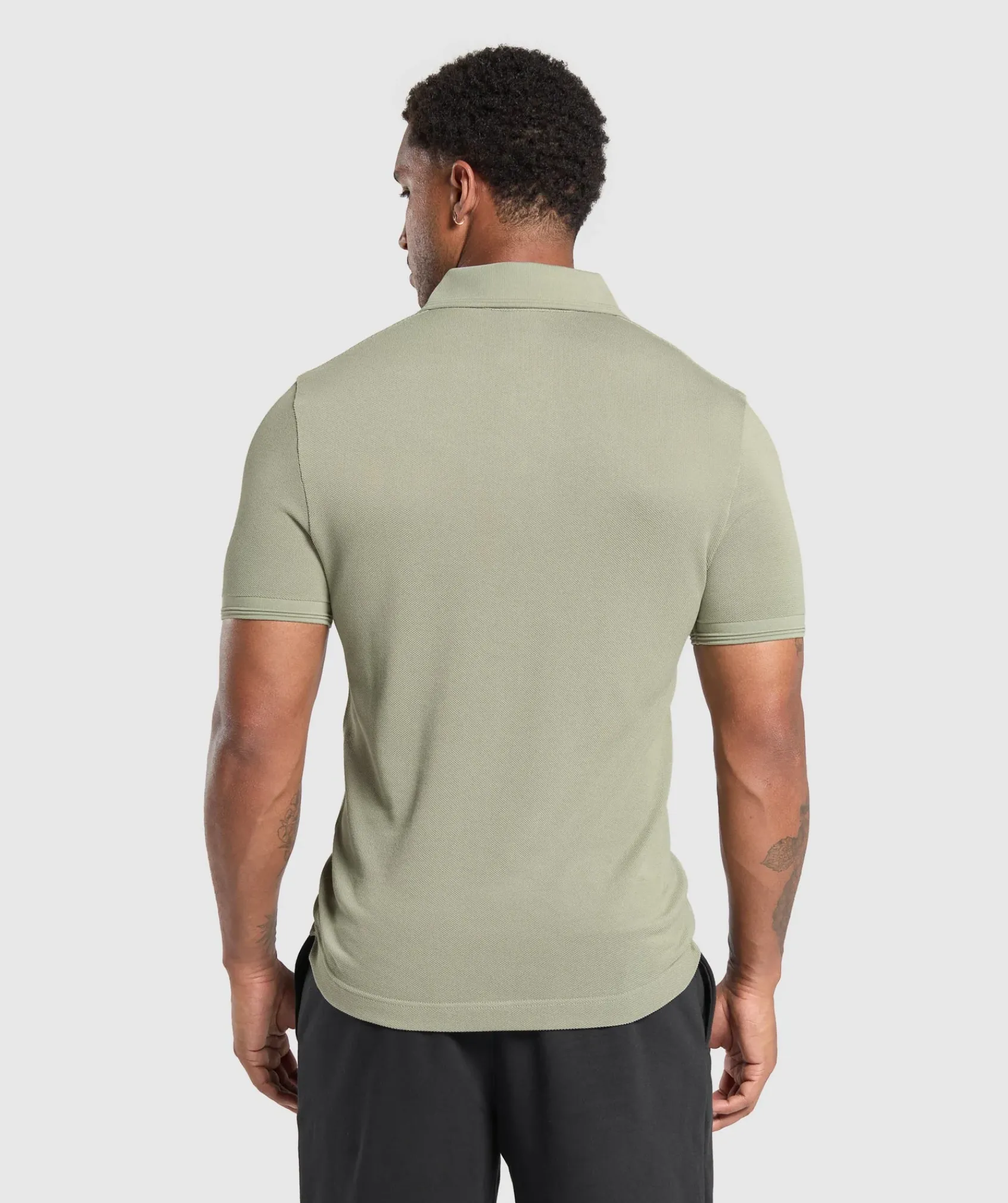 Heren Gymshark T-shirts*Flat Knit Polo Shirt