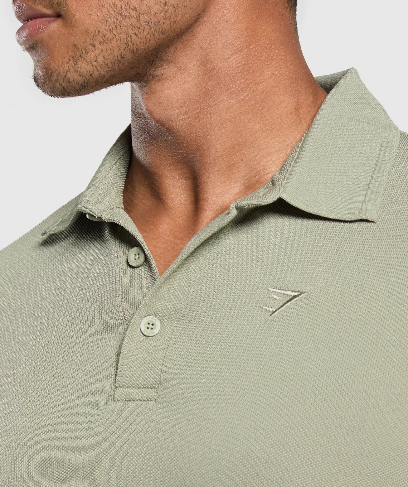 Heren Gymshark T-shirts*Flat Knit Polo Shirt
