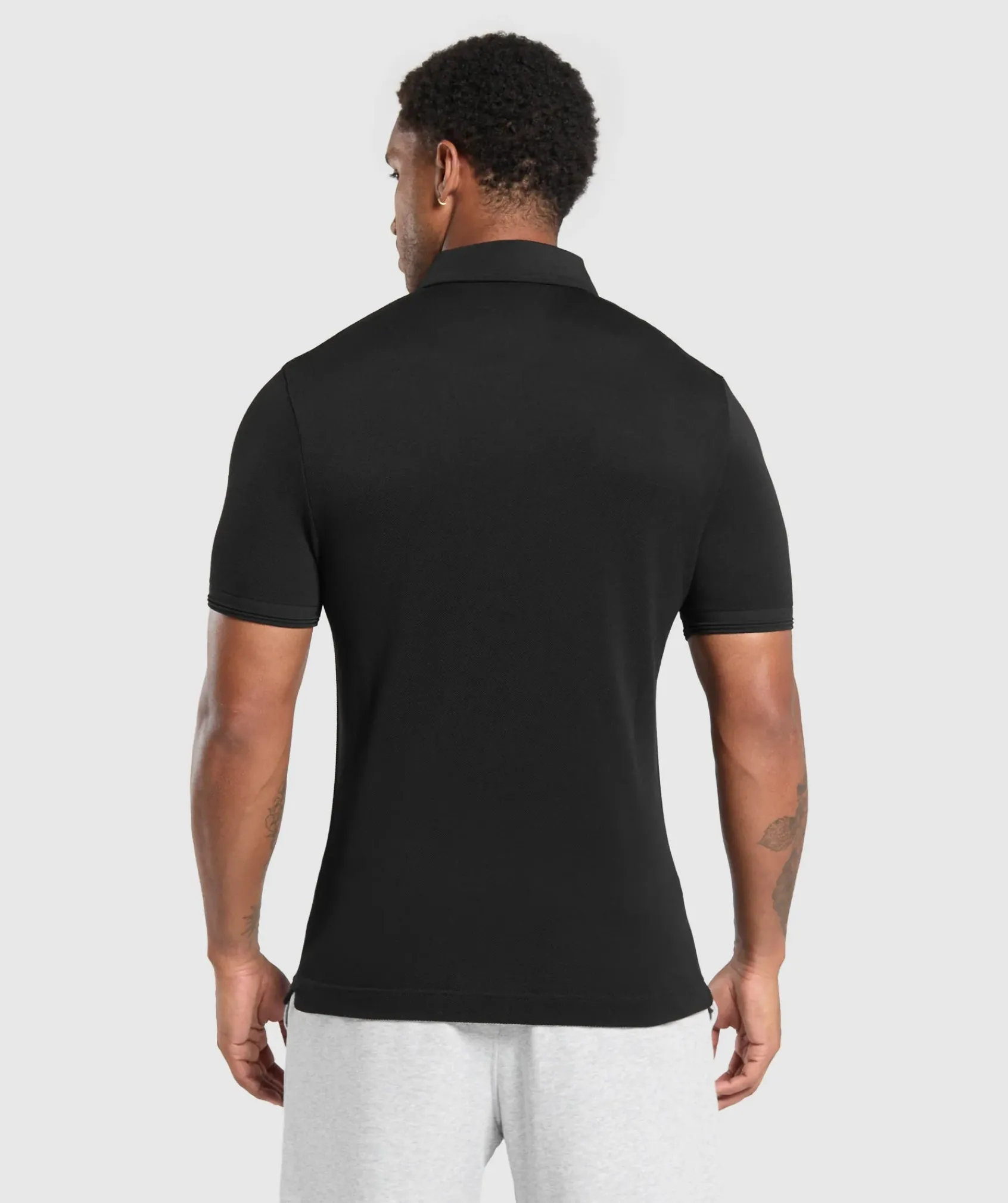 Heren Gymshark T-shirts*Flat Knit Polo Shirt