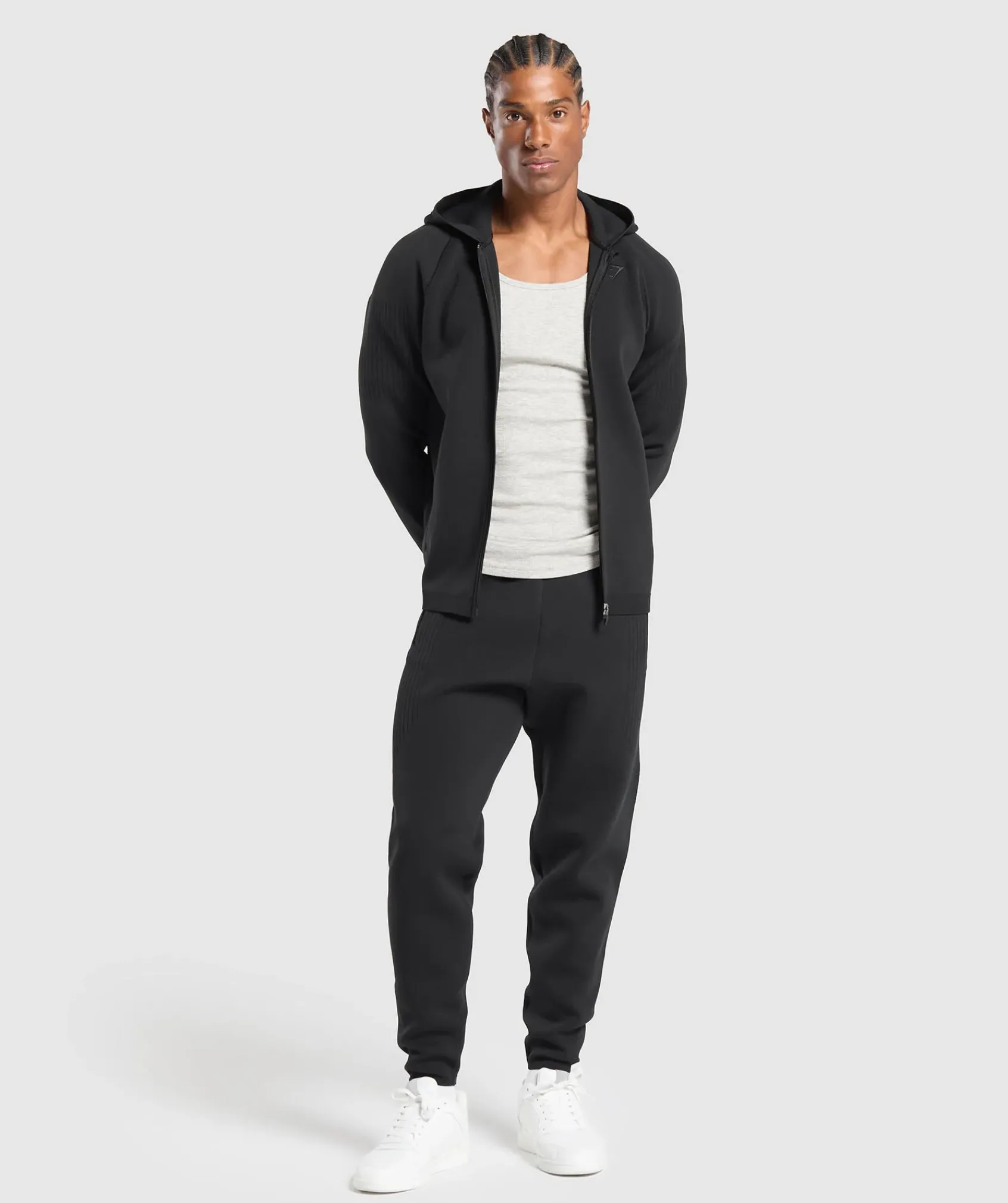 Heren Gymshark Sportjacks|Hoodies & Truien*Flat Knit Zip Up Hoodie