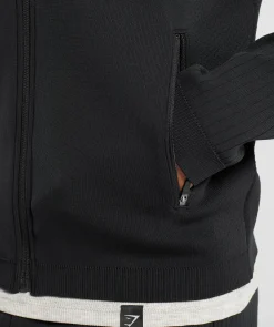 Heren Gymshark Sportjacks|Hoodies & Truien*Flat Knit Zip Up Hoodie