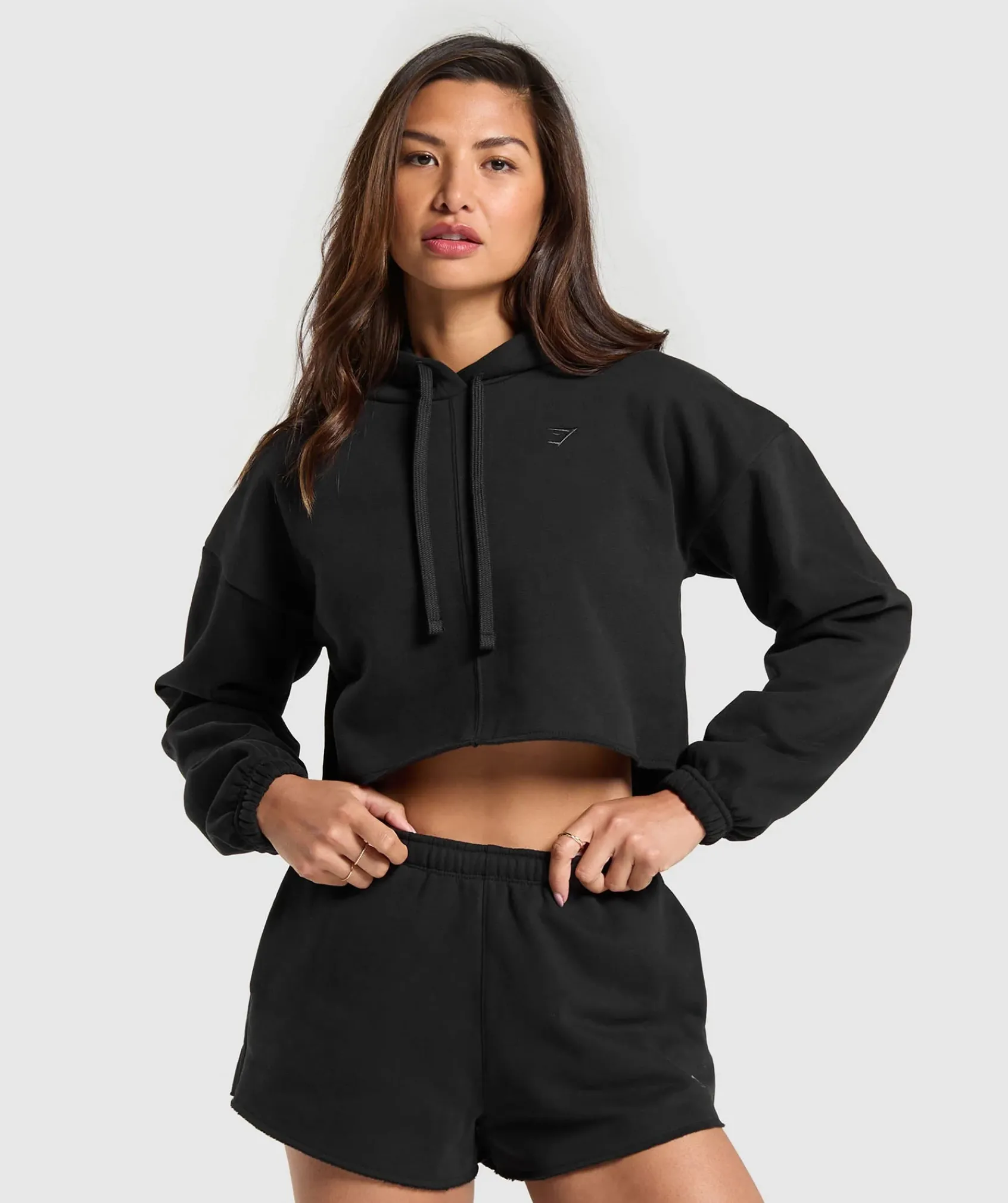 DAMES Gymshark Hoodies & Truien*Fleece Crop Pullover