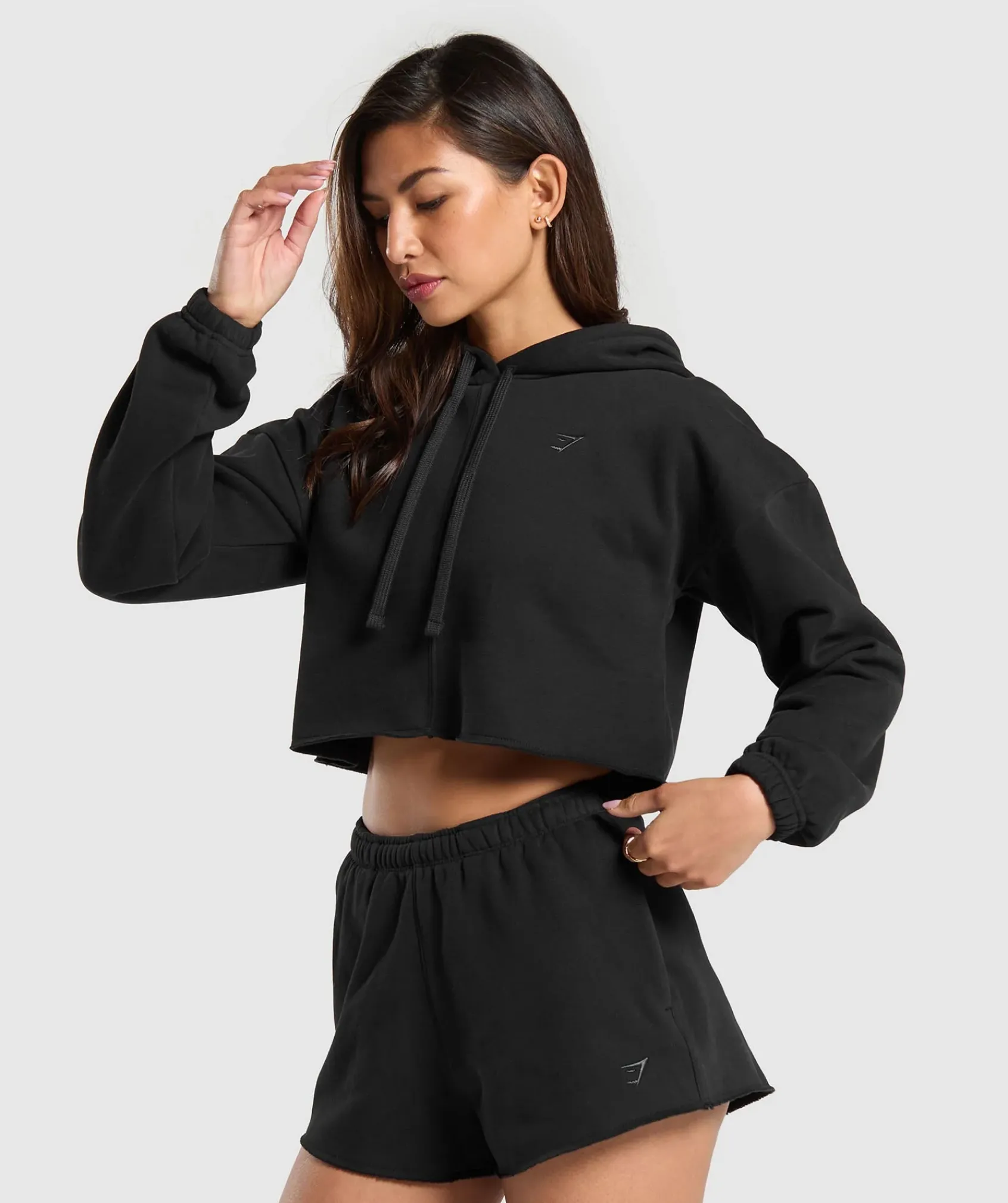 DAMES Gymshark Hoodies & Truien*Fleece Crop Pullover