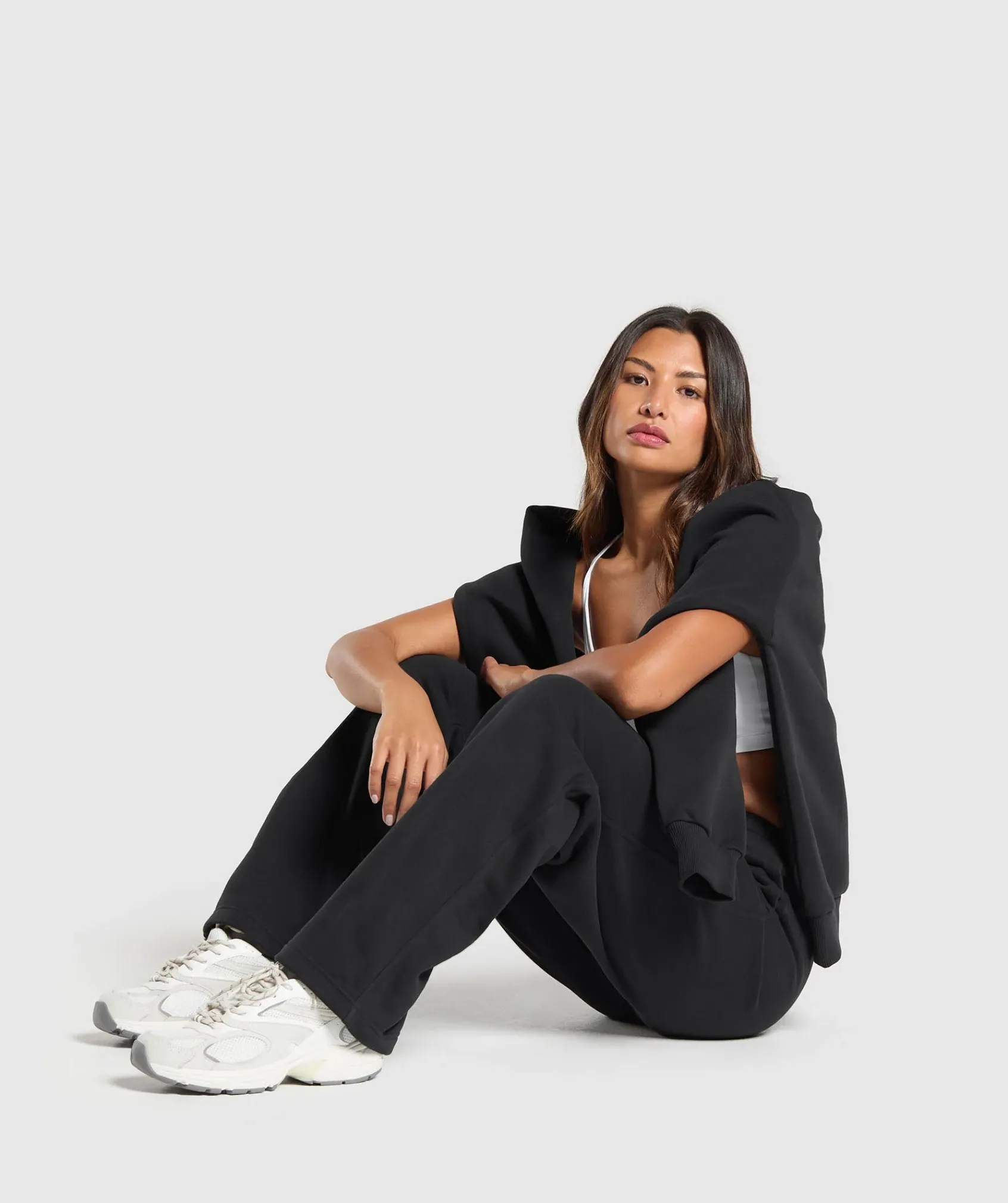 DAMES Gymshark Bedekkende Sportkleding|Joggingbroeken*Fleece Straight Leg Joggers