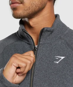 Heren Gymshark Sportjacks|Outerwear*Fleece Zip Through Jacket
