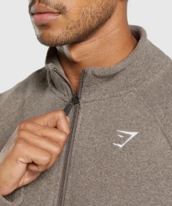 Heren Gymshark Sportjacks|Outerwear*Fleece Zip Through Jacket