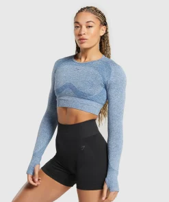 DAMES Gymshark Croptops|T-shirts*Flex Long Sleeve Crop Top