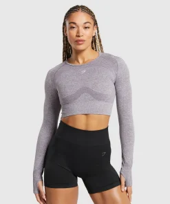 DAMES Gymshark Croptops|T-shirts*Flex Long Sleeve Crop Top