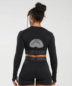 DAMES Gymshark Croptops|T-shirts*Flex Sports Long Sleeve Crop Top