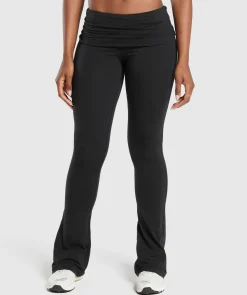 DAMES Gymshark Bedekkende Sportkleding|Leggings*Foldover Flared Leggings