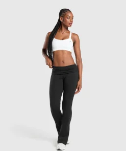 DAMES Gymshark Bedekkende Sportkleding|Leggings*Foldover Flared Leggings