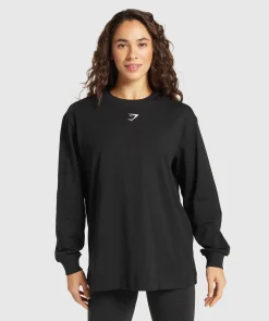 DAMES Gymshark T-shirts*Fraction Long Sleeve T-Shirt