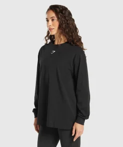 DAMES Gymshark T-shirts*Fraction Long Sleeve T-Shirt