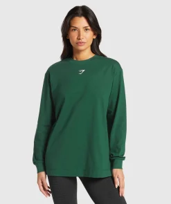 DAMES Gymshark T-shirts*Fraction Long Sleeve T-Shirt