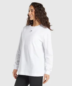 DAMES Gymshark T-shirts*Fraction Long Sleeve T-Shirt