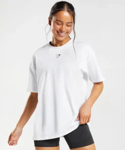 DAMES Gymshark Bedekkende Sportkleding|T-shirts*Fraction Oversized T-Shirt