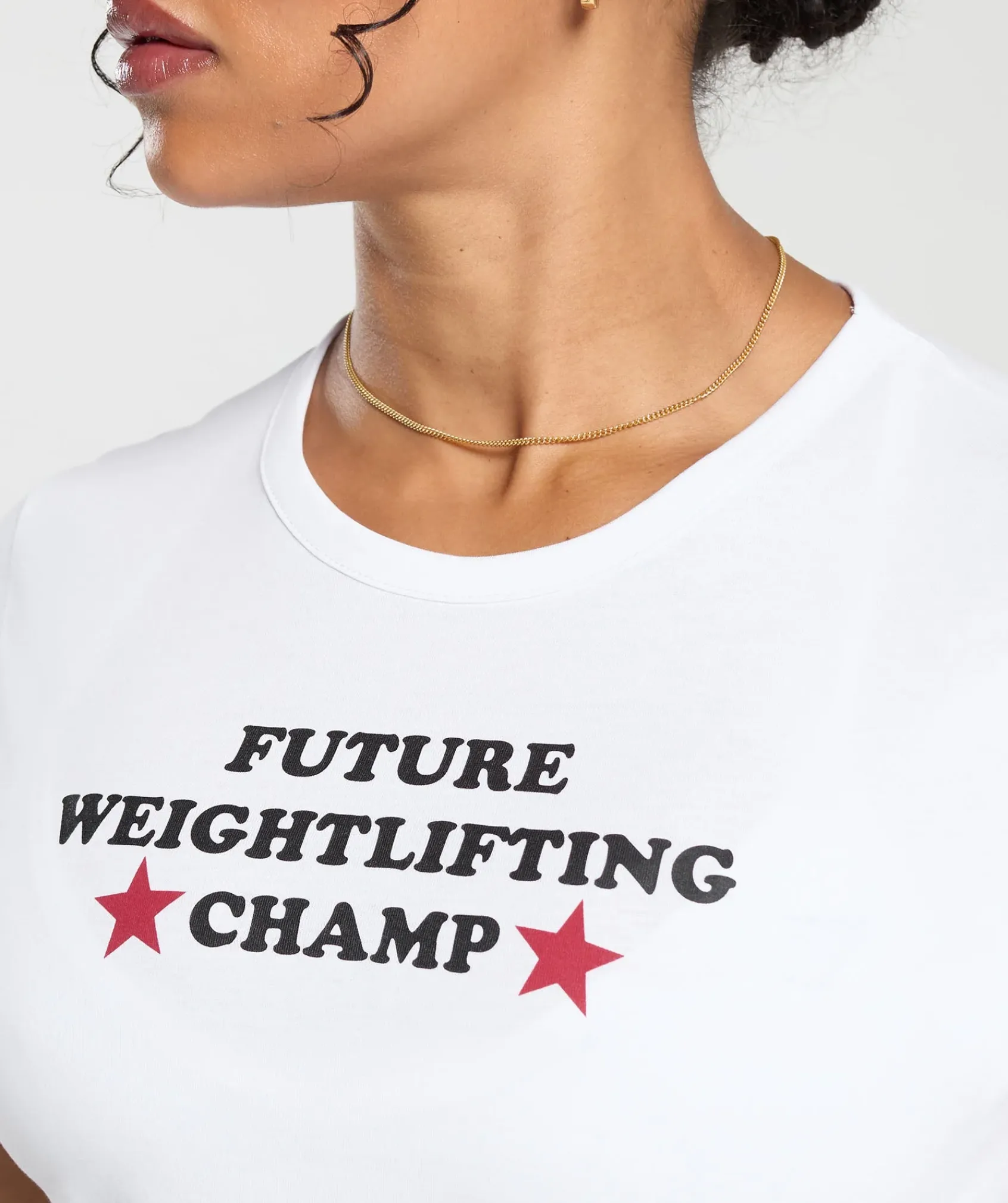 DAMES Gymshark Croptops|T-shirts*Future Weightlifting Champ Baby Tee