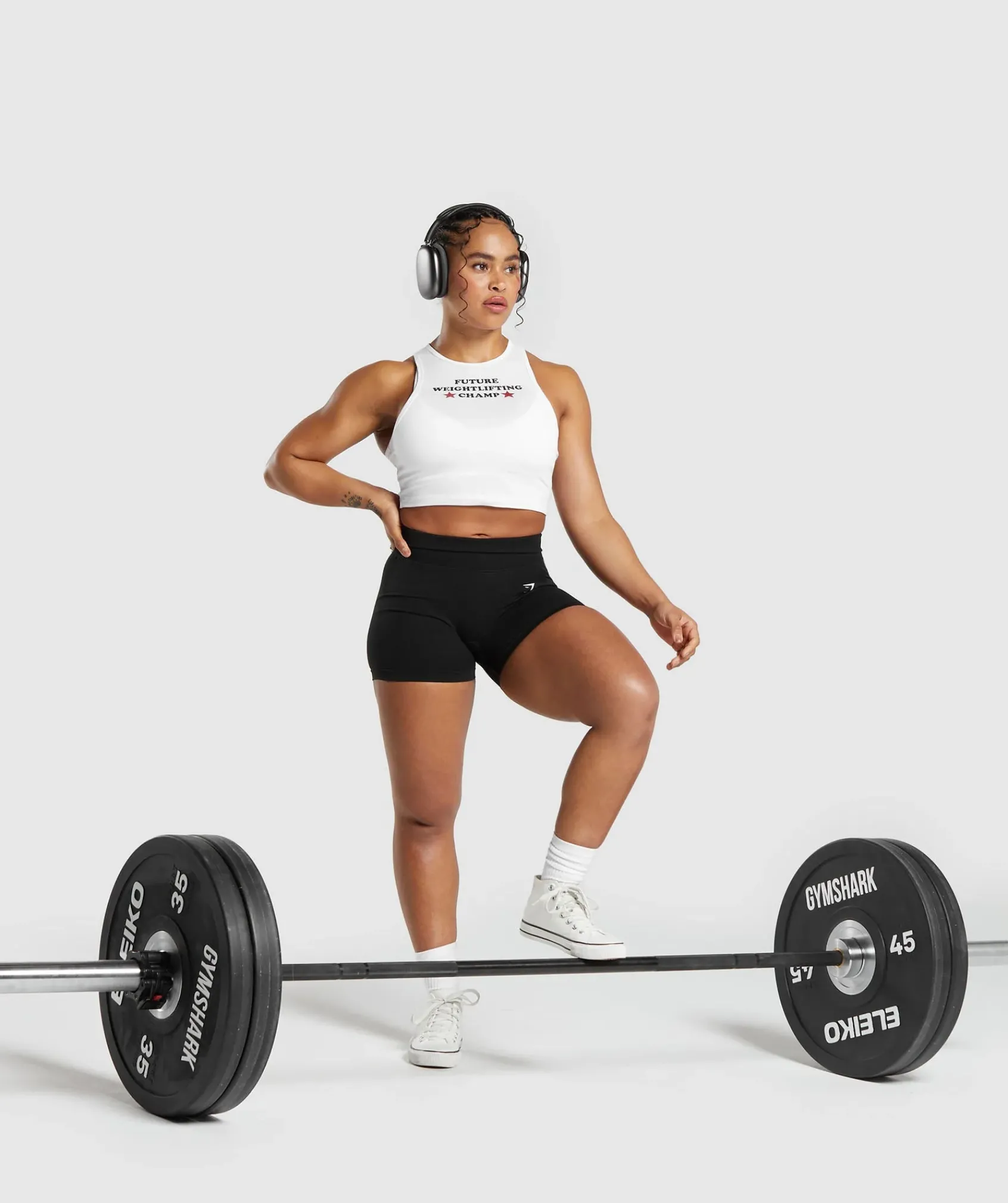 DAMES Gymshark Croptops|Tanktops*Future Weightlifting Champ Crop Tank