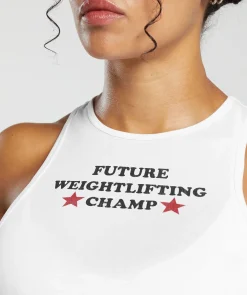 DAMES Gymshark Croptops|Tanktops*Future Weightlifting Champ Crop Tank
