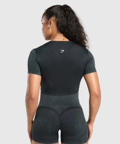 DAMES Gymshark Croptops|T-shirts*Gains Seamless Crop Top