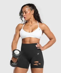 DAMES Gymshark Shorts*Gains Seamless Distressed Shorts