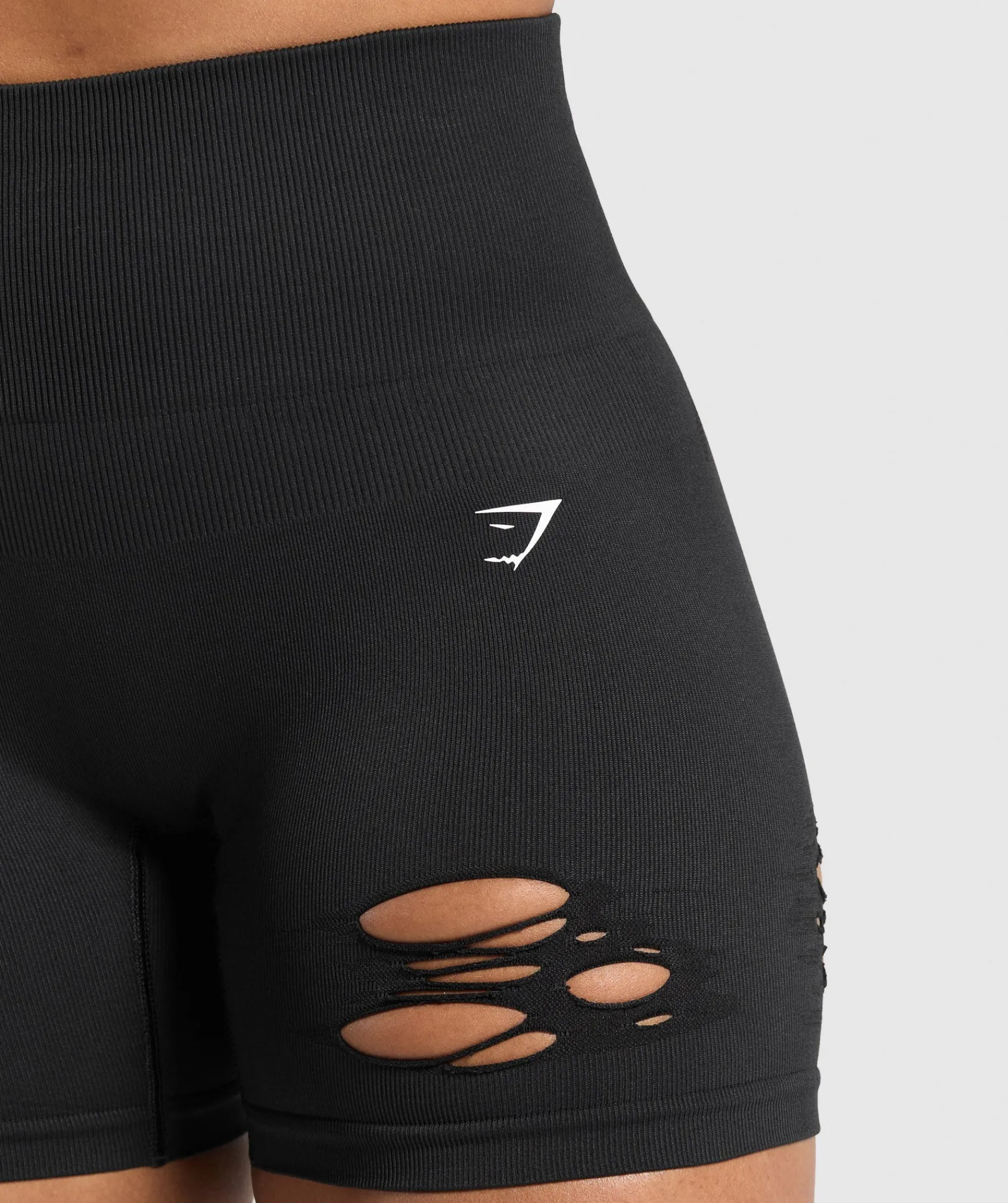 DAMES Gymshark Shorts*Gains Seamless Distressed Shorts