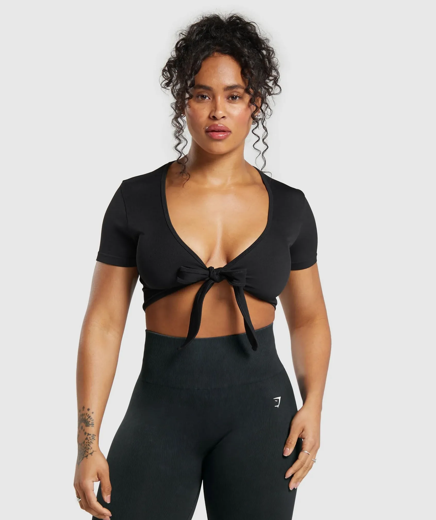DAMES Gymshark Croptops|T-shirts*Gains Seamless Fitted Crop Top
