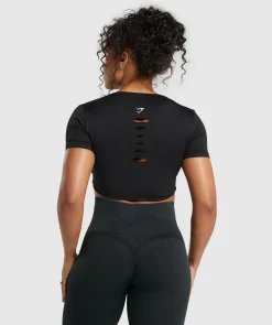 DAMES Gymshark Croptops|T-shirts*Gains Seamless Fitted Crop Top