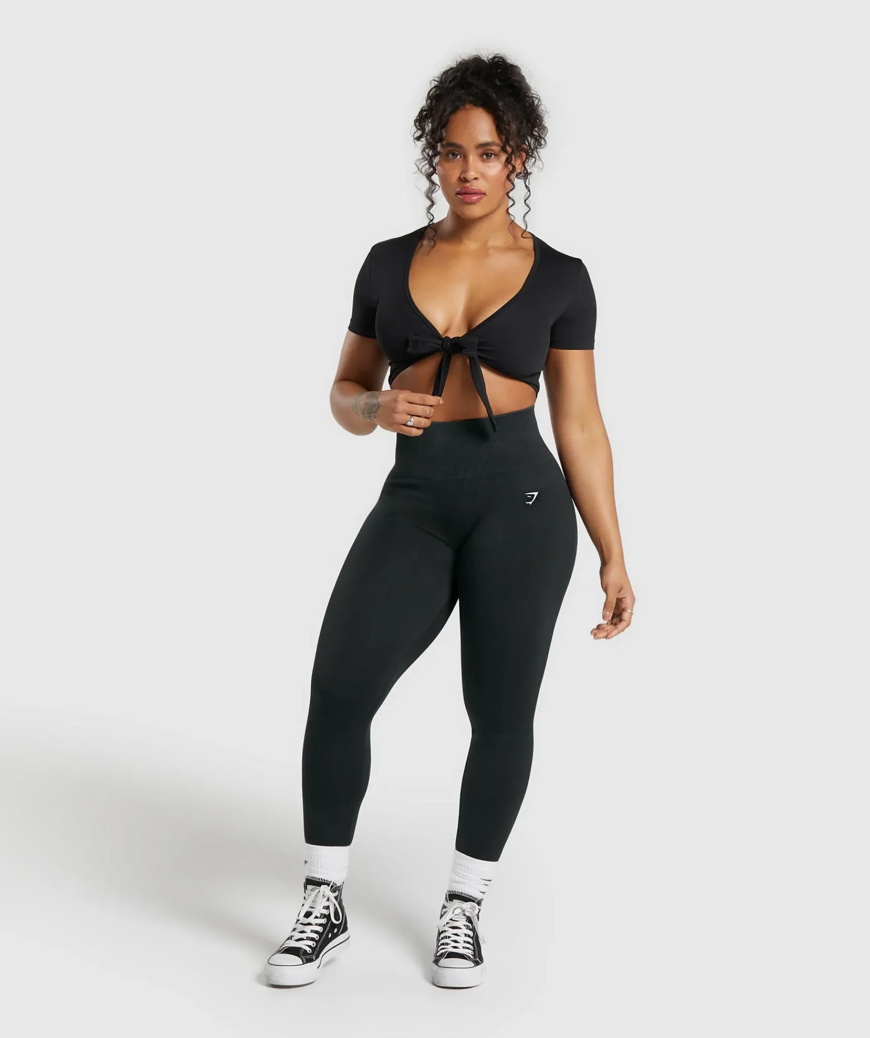 DAMES Gymshark Croptops|T-shirts*Gains Seamless Fitted Crop Top
