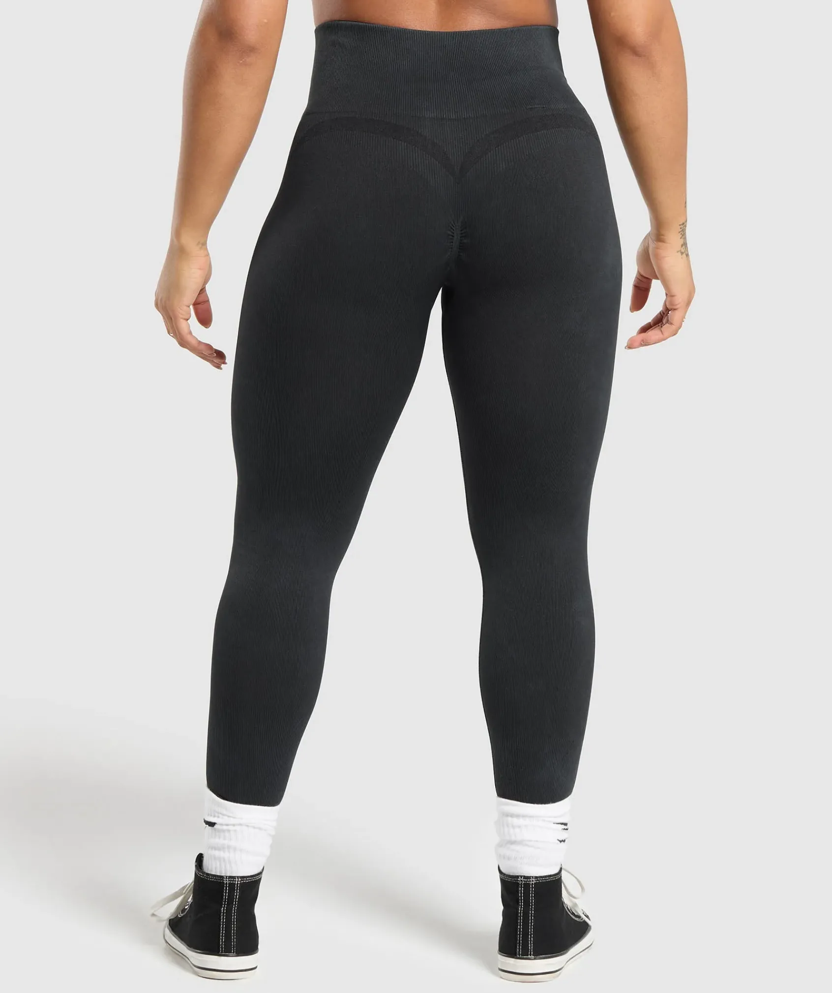 DAMES Gymshark Leggings|Zwarte Leggings*Gains Seamless Leggings
