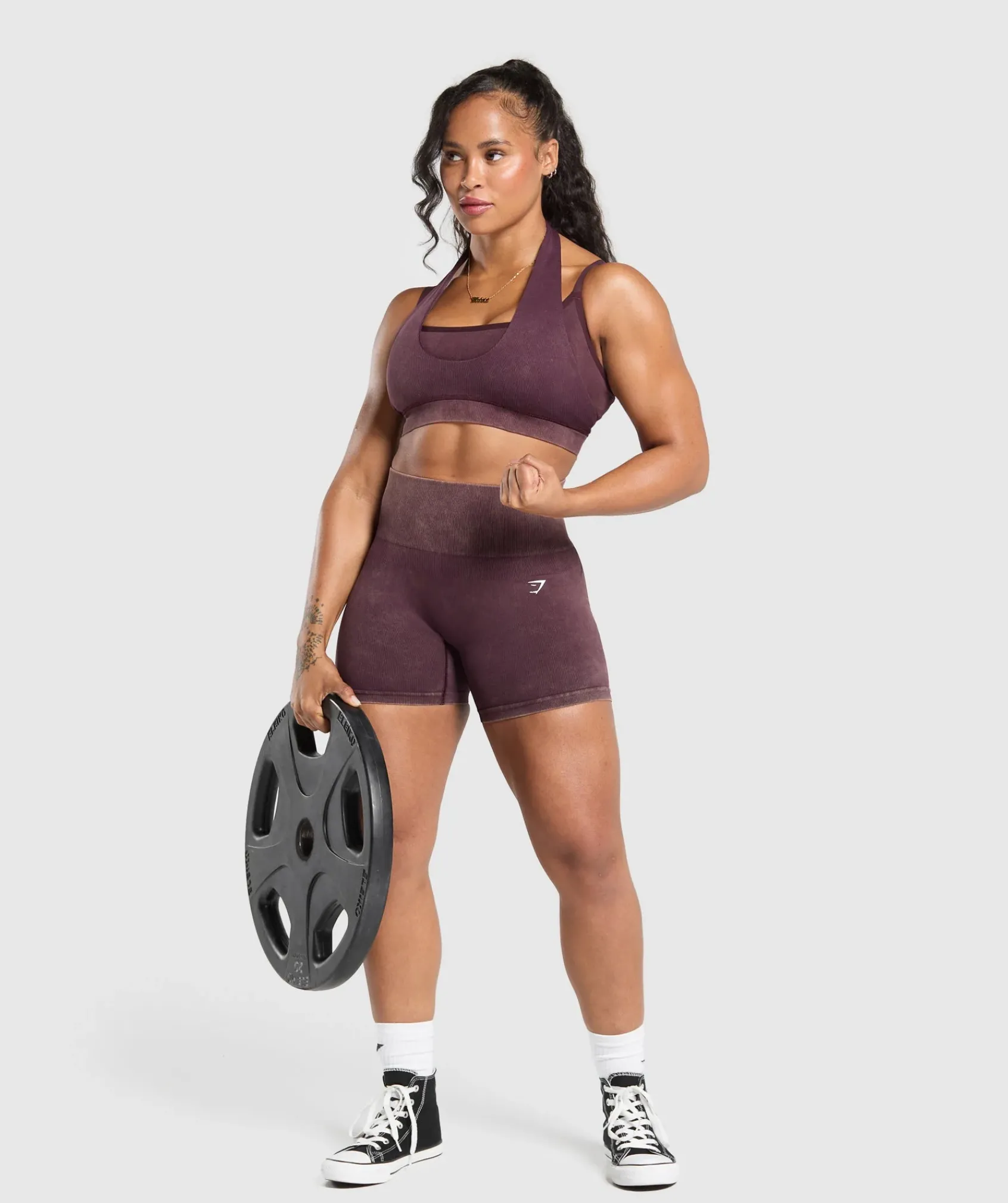 DAMES Gymshark Shorts*Gains Seamless Plain Shorts
