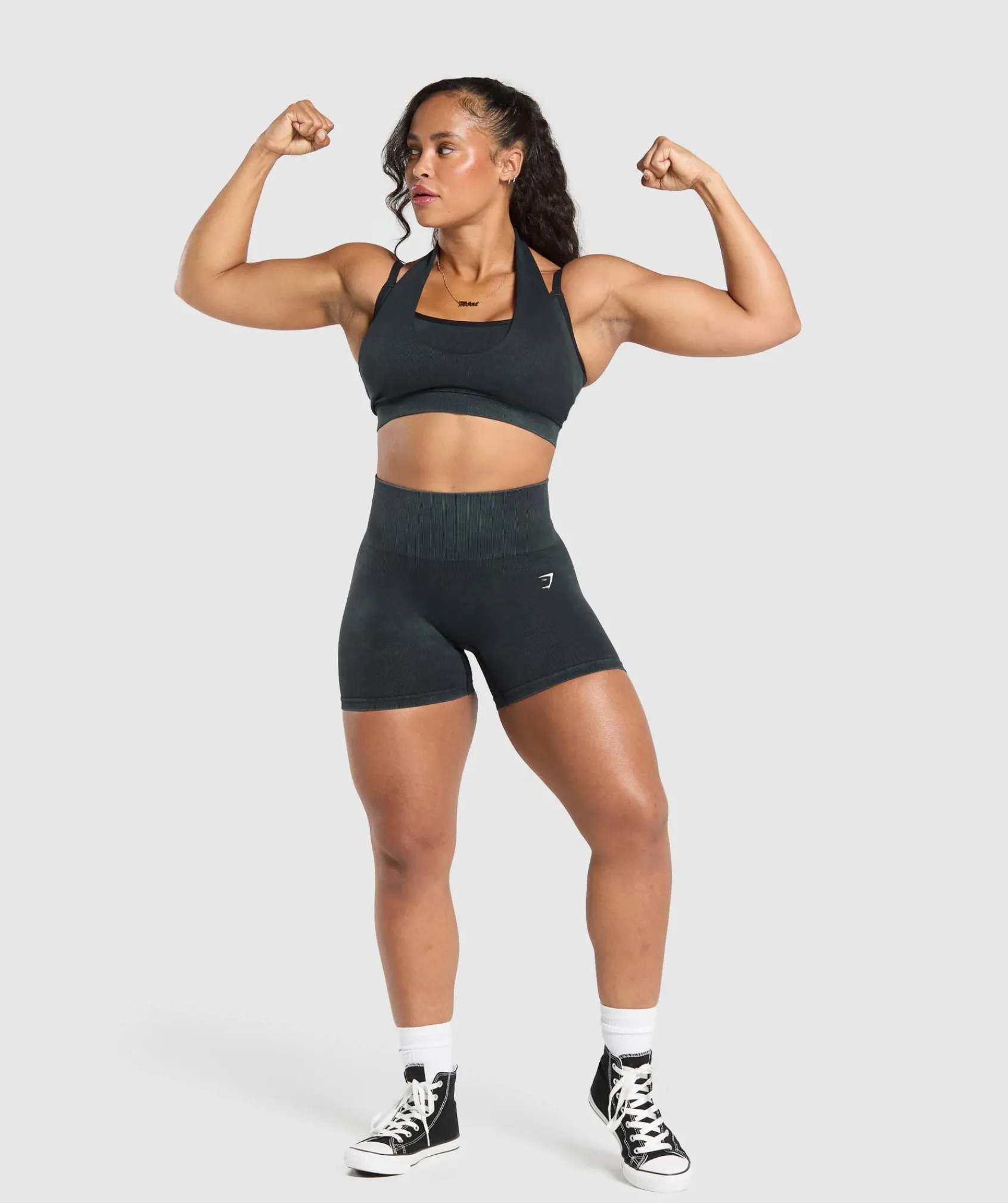 DAMES Gymshark Shorts*Gains Seamless Plain Shorts