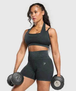 DAMES Gymshark Shorts*Gains Seamless Plain Shorts